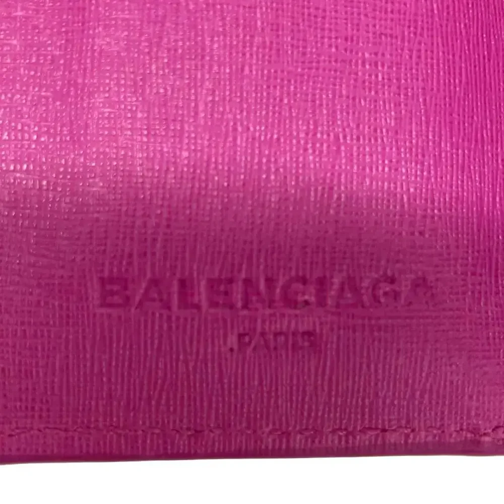 Balenciaga Essential Mini Wallet Trifold Wallet 410133 Pink Purple White - Picture 5 of 7